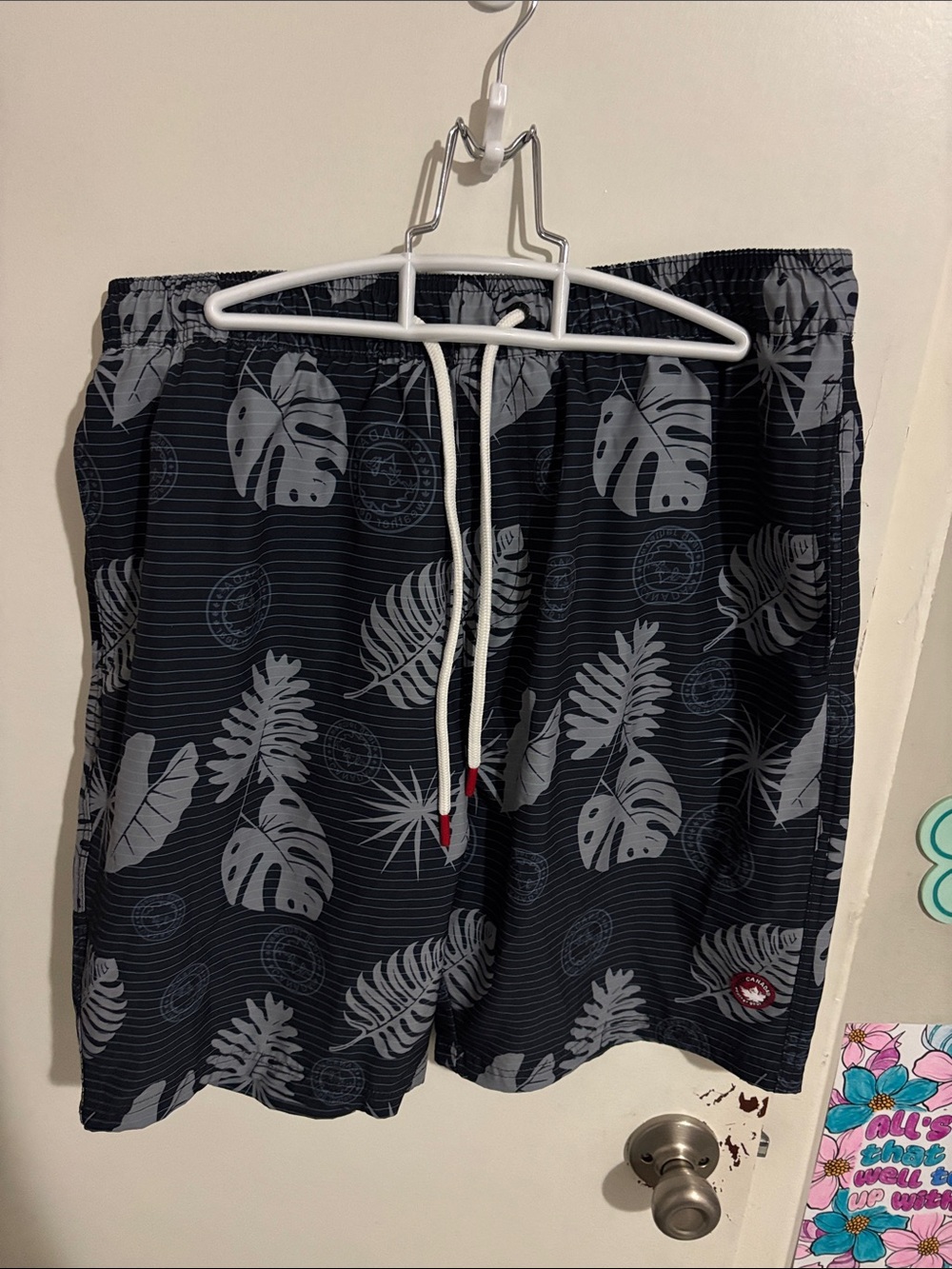 Men's L Canada Weather Gear Swim Trunks Navy Blue - 100% Polyester